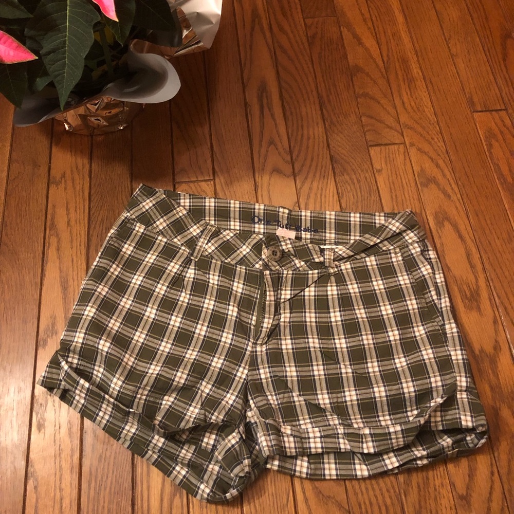 One Tuff Babe plaid shorts